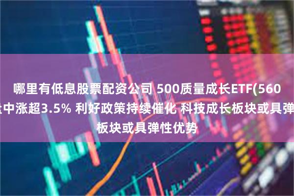 哪里有低息股票配资公司 500质量成长ETF(560500)盘中涨超3.5% 利好政策持续催化 科技成长板块或具弹性优势